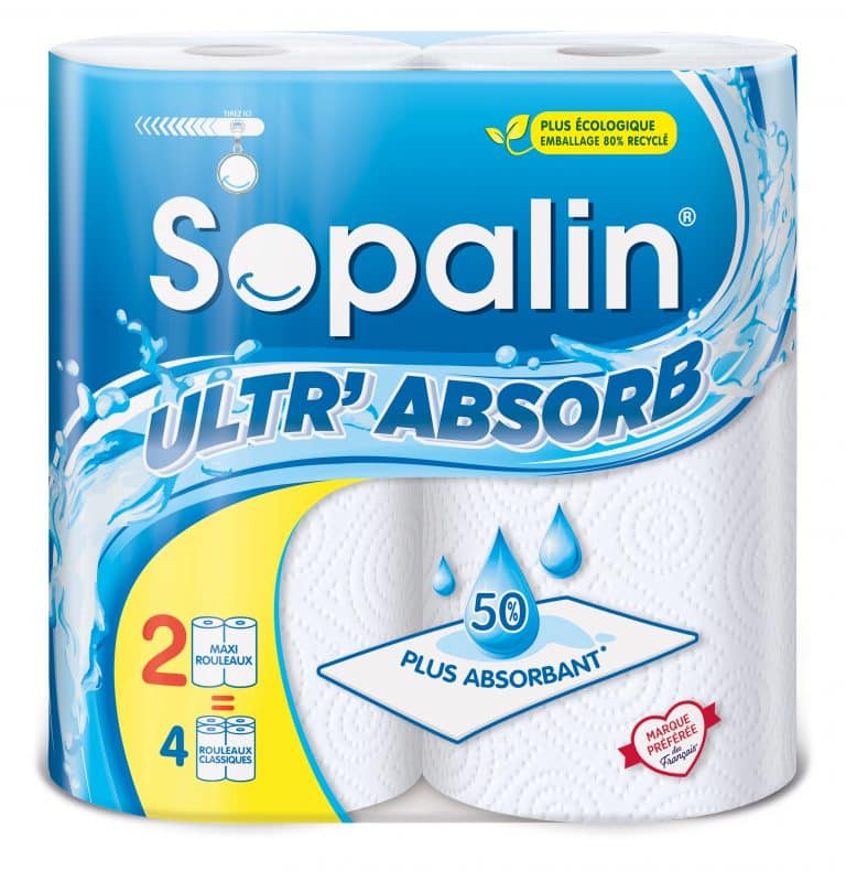 Sopalin® Ultr'Absorb - Essuie-tout pour un maximum d'absorption
